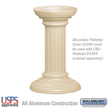 Regency Decorative Pedestal Cover - Tall - Sandstone